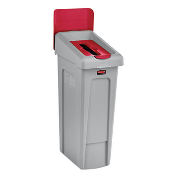 Rubbermaid® Commercial Slim Jim Paper Recycling Top, 16.5 X 8 X 0.5, Red freeshipping - TVN Wholesale